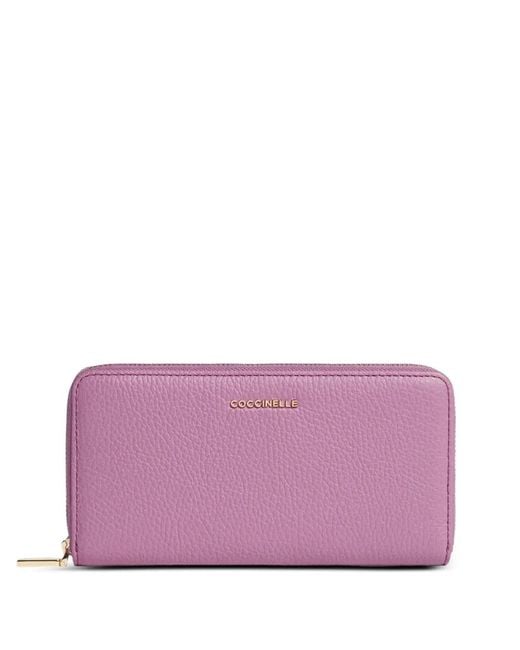 Coccinelle Purple Logo-Appliqué Wallet