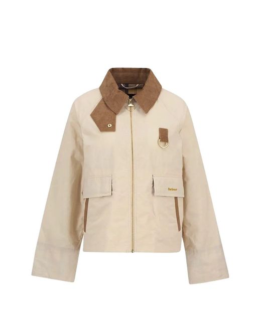 Chaqueta Bómber Spey Barbour de color Natural