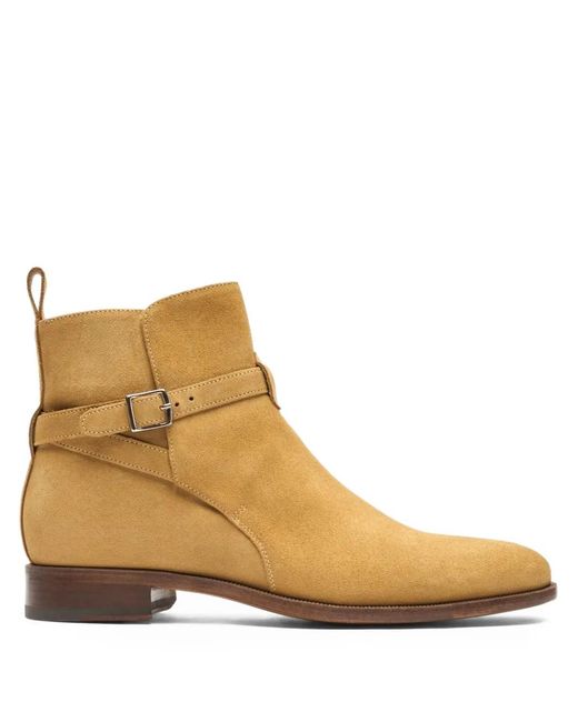 Scarosso Brown Libero Suede Ankle Boots for men