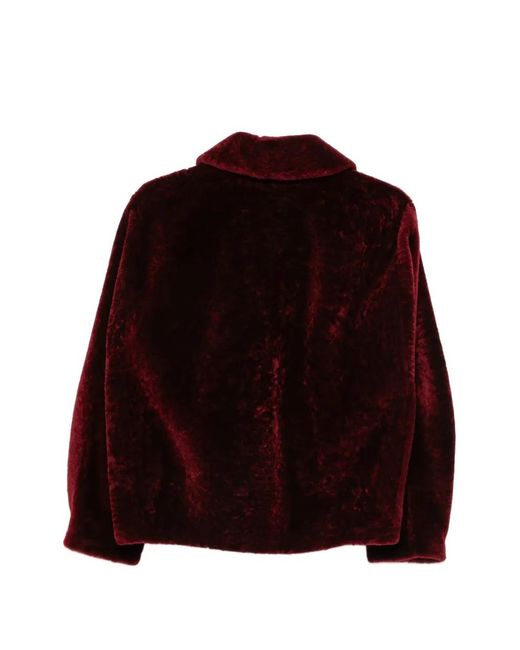 Manzoni 24 Red Shearling Jacket