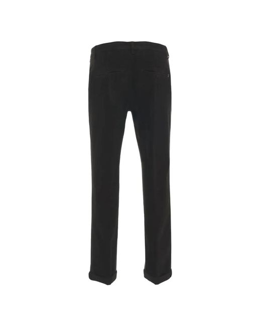 Dondup Black Gaubert Regular Trousers for men