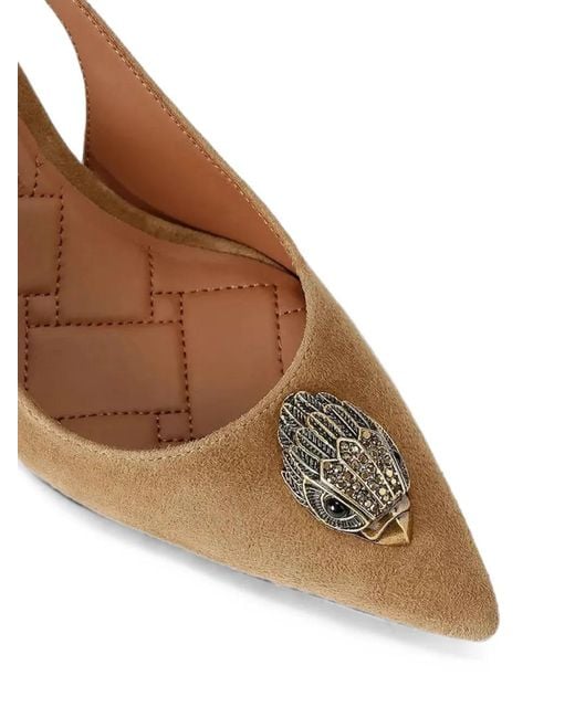 Kurt Geiger Metallic Belgravia Slingback Pumps