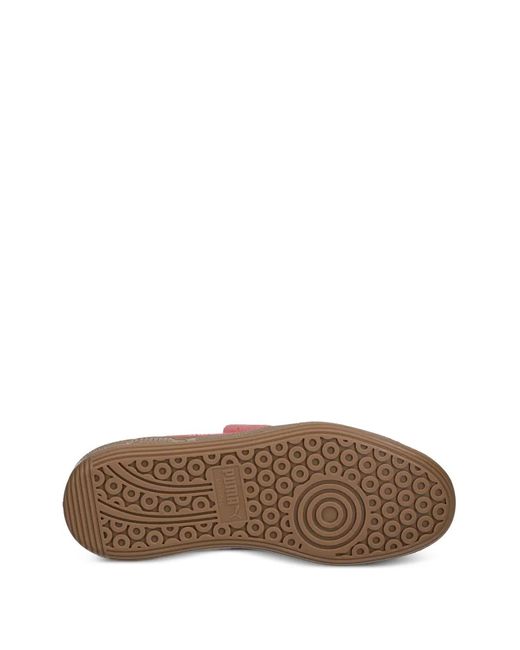 PUMA Pink Palermo Logo-Patch Sneakers