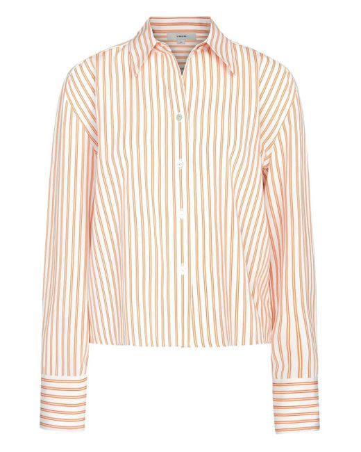 Vince Natural Stripe Button-Down Shirt