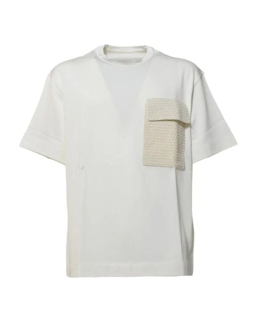 Jil Sander T-Shirt Met Klepzak in het White voor heren
