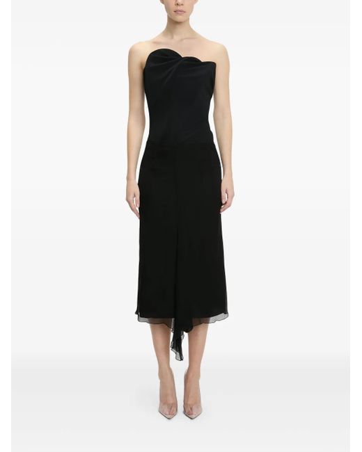 Victoria Beckham Wave ストラップレス トップ Black