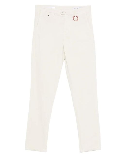 Sartoria Tramarossa White Corduroy Trousers for men