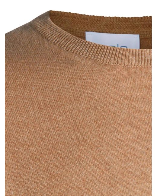 Malo Brown Round-Neck Sweater for men