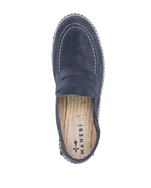 Manebí Blue Hamptons Suede Espadrilles for men