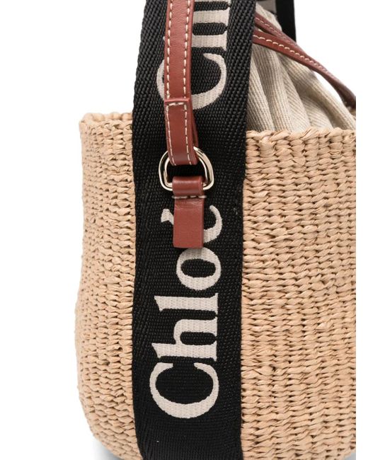 Chloé Natural Small Woody Bucket Bag