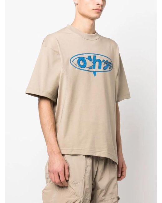 Nike x Off-White グラフィック Tシャツ NIKE X OFF-WHITE Graffiti-Print Detail T-Shirt in Natural