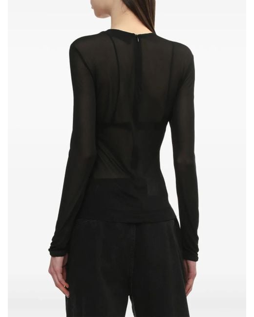 Simone Rocha Black Long Sleeve T-Shirt