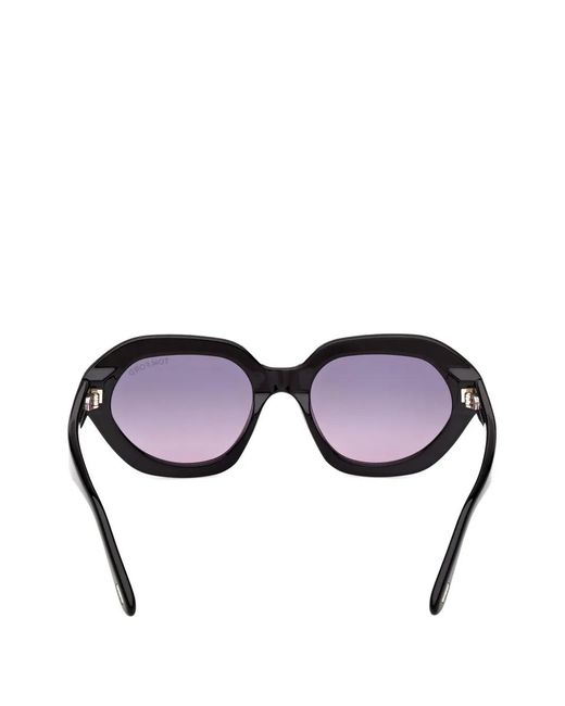 Tom Ford Black Oval Frame Sunglasses