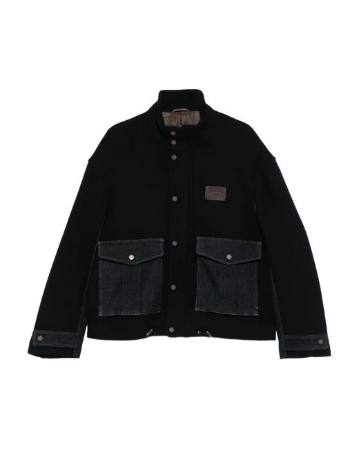 Emporio Armani Black Patch-Pocket Jacket for men