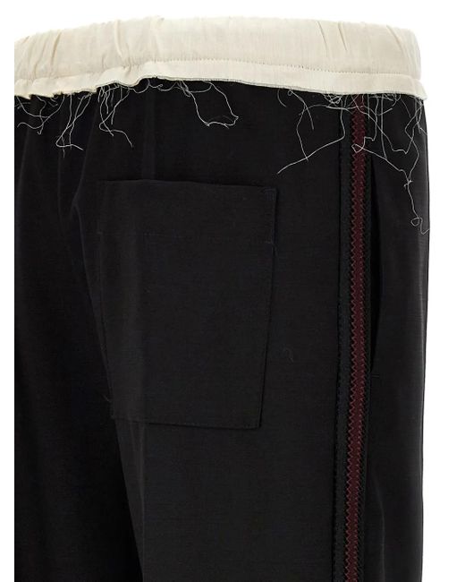 Wales Bonner Black Seine Trousers for men