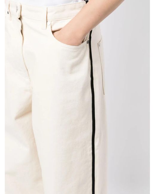 Peter Do White High-Rise Wide-Leg Jeans for men