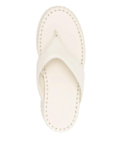 Chloé Natural Flatform Sandals