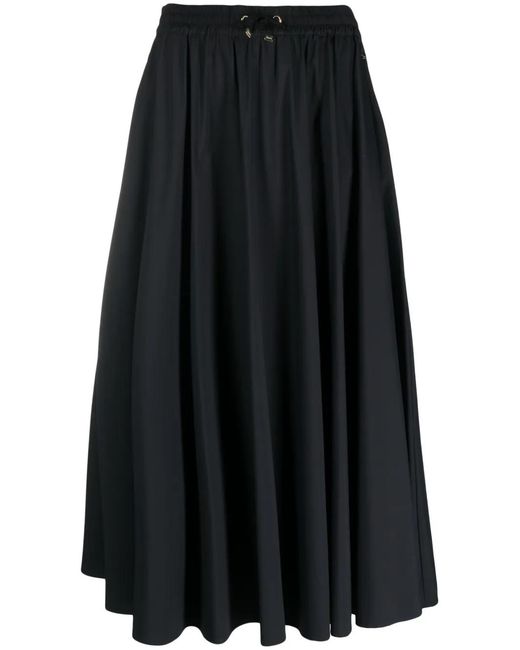 Herno Maxi-Rok Met Trekkoord in het Black