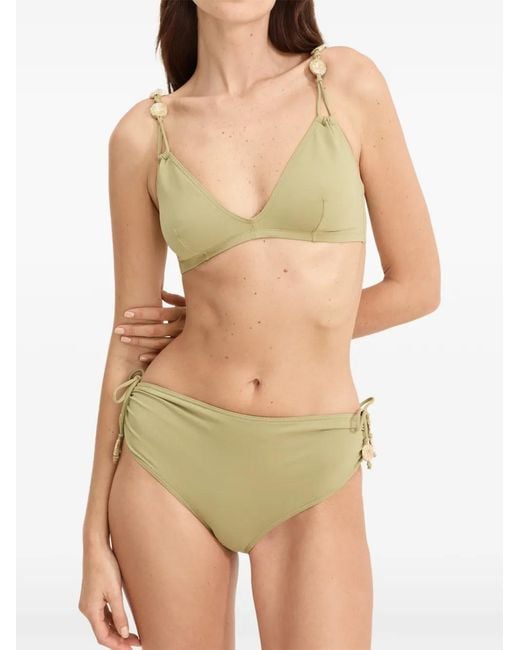 Eres Green Edina Full-Cup Beaded Bikini Top