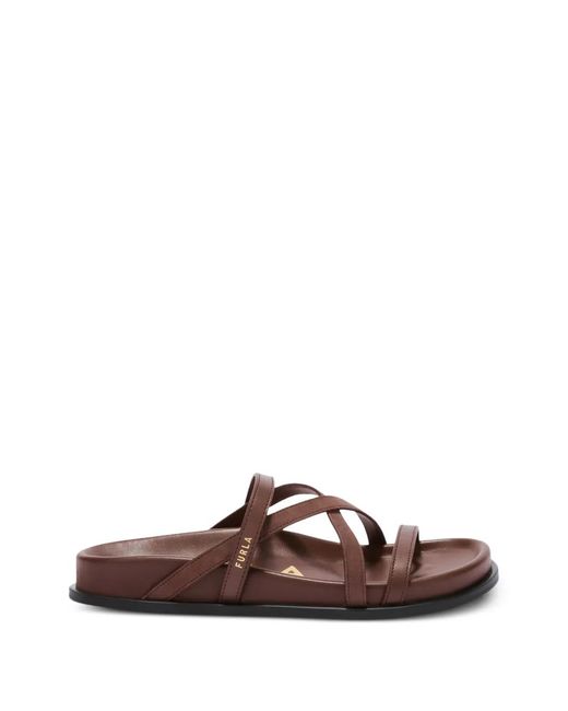 Furla Brown Solea Sandals