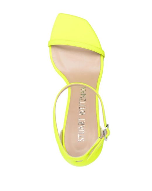 Stuart Weitzman Yellow Nudistsong Open-Toe Sandals