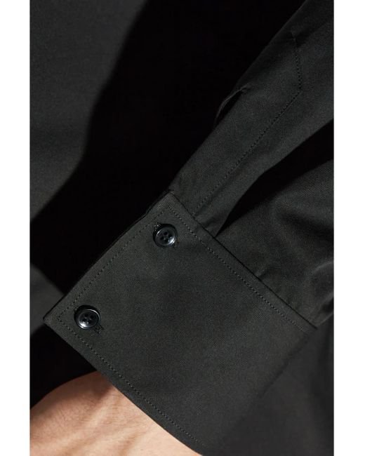 Saint Laurent Gray Cotton Poplin Shirt for men