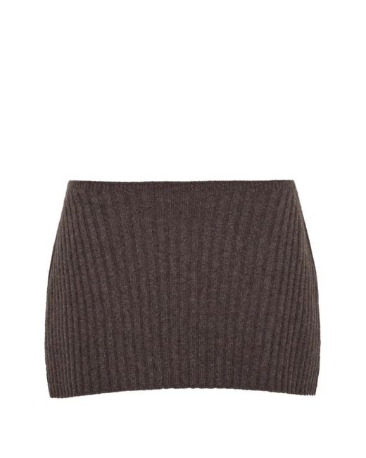 Cara Cara Brown Lourdes Ribbed Top