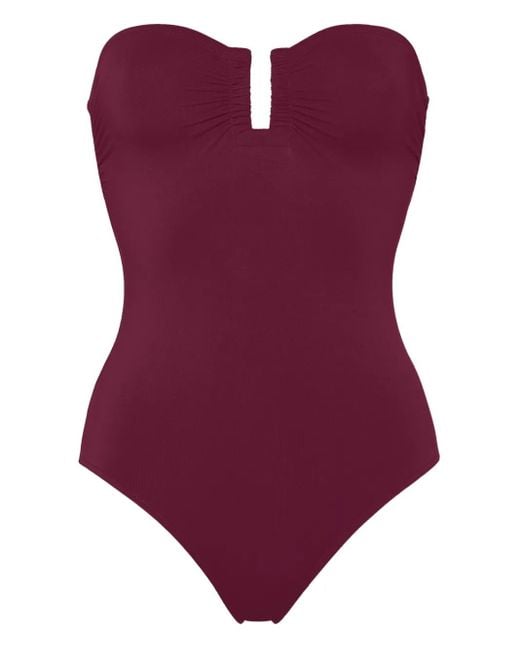 Eres Purple Cassiopee Bustier Swimsuit