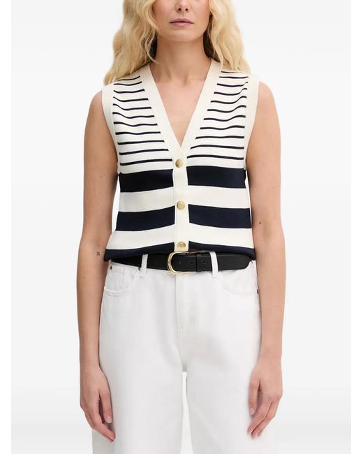 Chaleco A Rayas Gant de color White