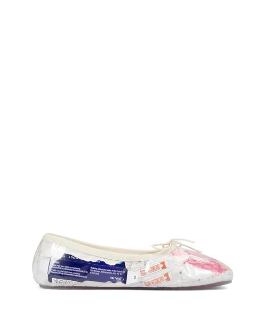 Ashley Williams White Ballerines Trash Melody