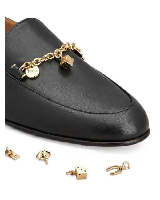 Tod's Black Loafers