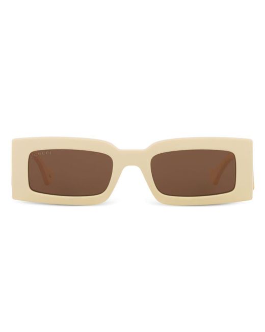 Gucci Natural Gene GG Rectangle-frame Sunglasses