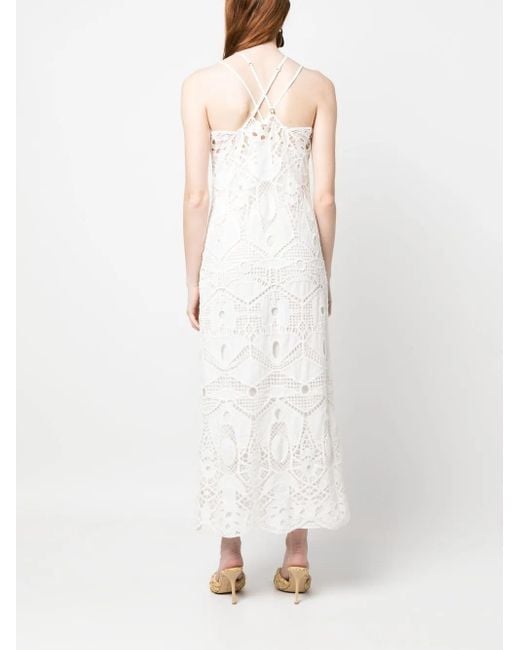 Cult Gaia White Everly Lace Dress