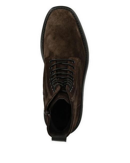 メンズ Gant レザー ブーツ Brown