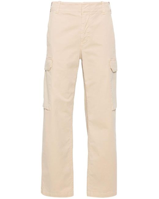 Nili Lotan Natural Leofred Mid-rise Cargo Trousers