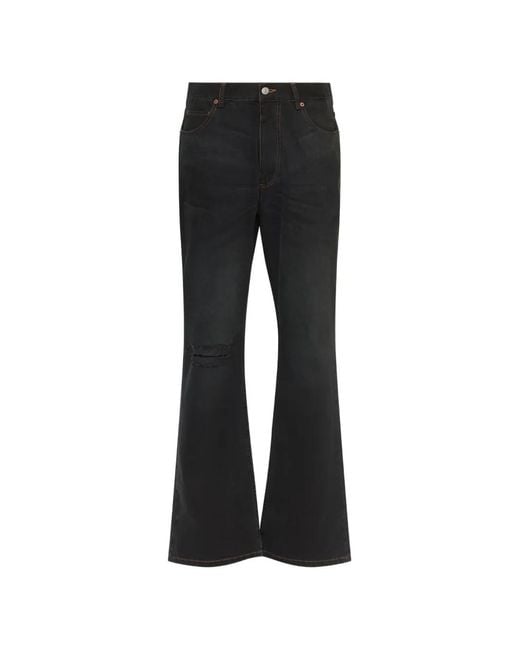 MM6 by Maison Margiela Black Straight-Leg Jeans for men
