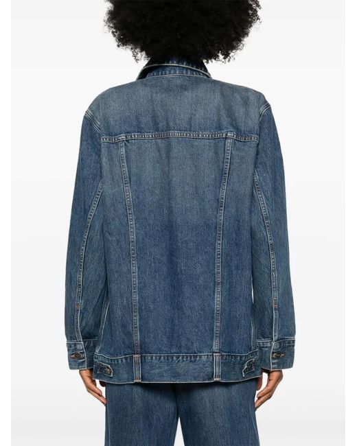 Khaite Blue Ross Oversized Jacket