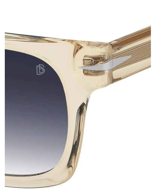 David Beckham Blue Square-Frame Sunglasses
