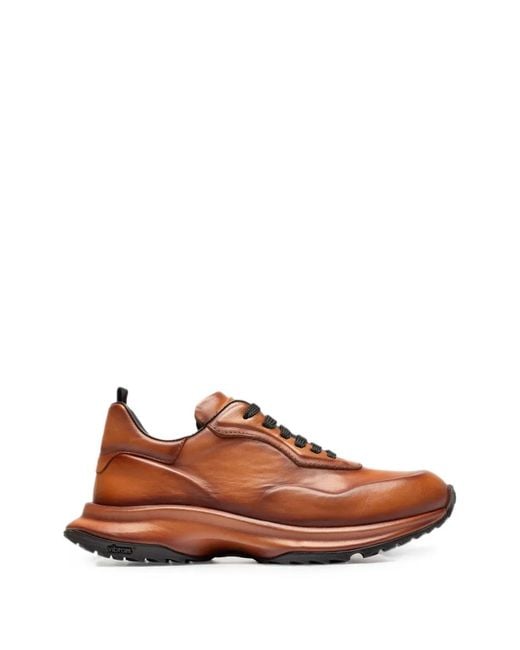 Officine Creative Brown Axis 101 Sneakers