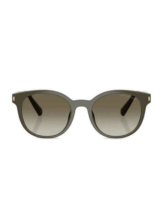 Michael Kors Green Round-Frame Sunglasses