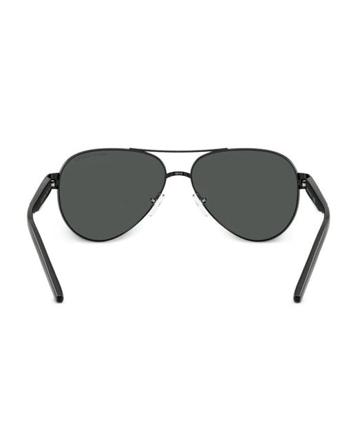 ARMANI EXCHANGE Black Pilot-Frame Sunglasses