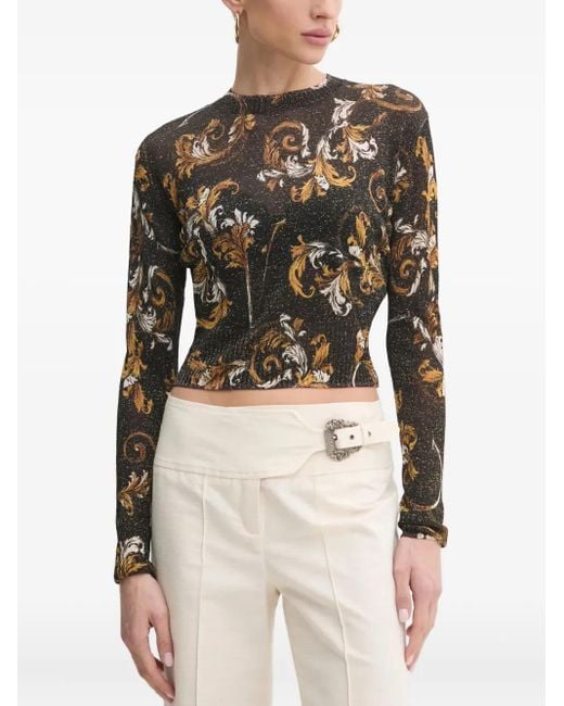 Versace Jeans Couture バロッコパターン プルオーバー Black