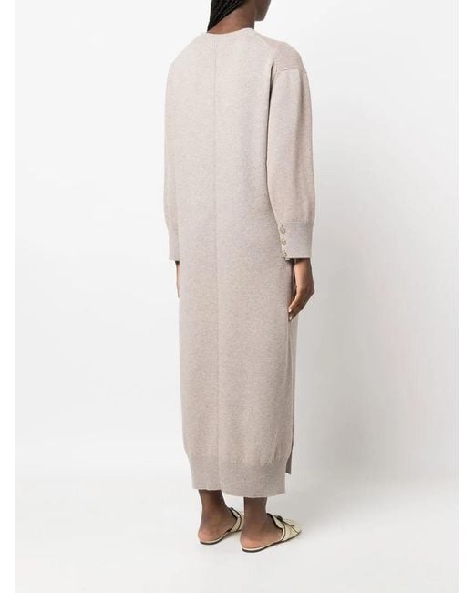 Barrie Natural Iconic Knit Midi Dress
