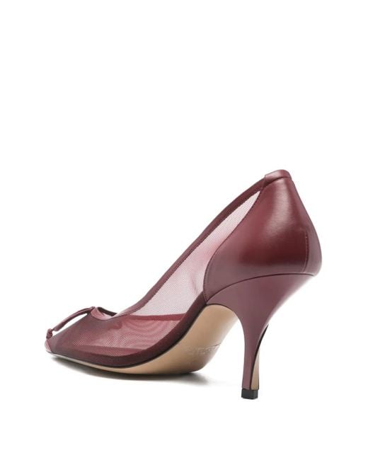 Jacquemus Pink Mesh Bow Pumps