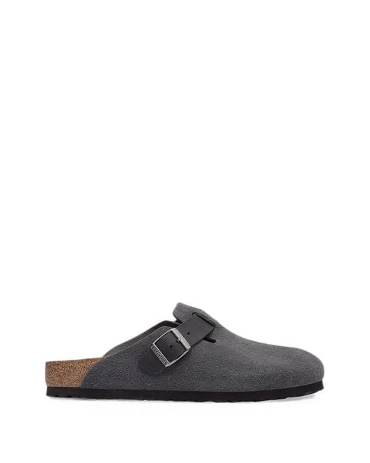 Birkenstock White Boston Mules for men