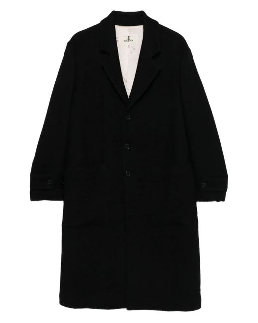 Barena Black Buttoned Single-Breasted Coat