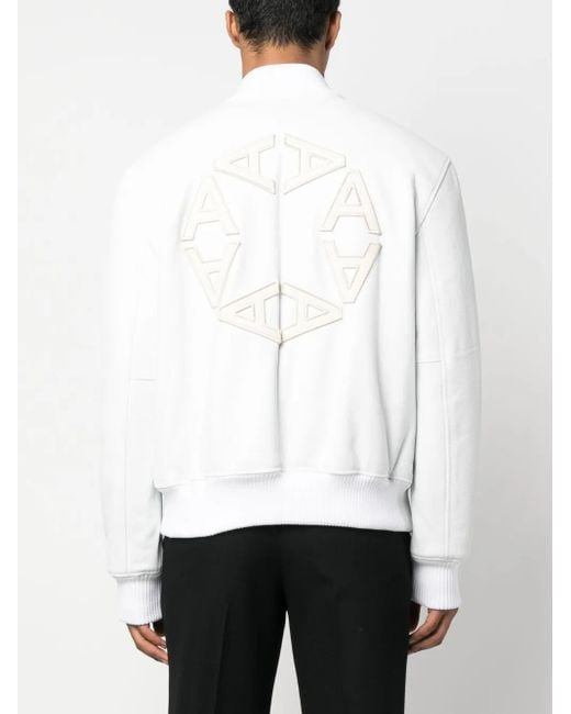 メンズ 1017 ALYX 9SM ロゴパッチ ボンバージャケット White