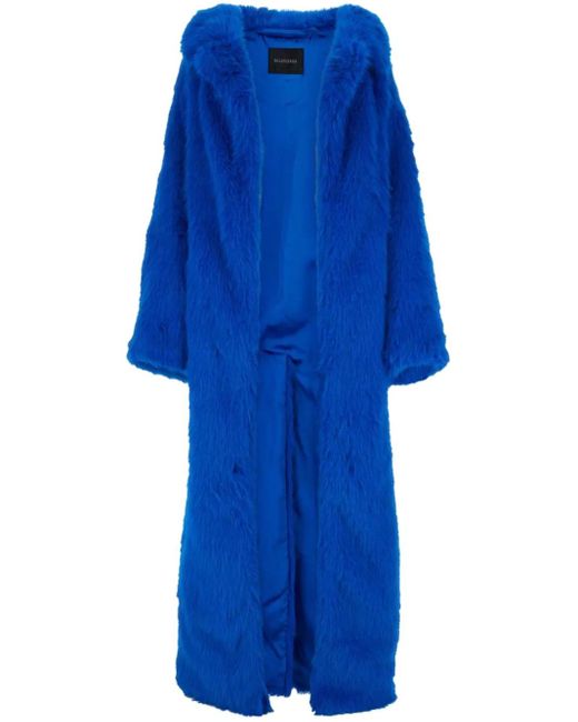 Balenciaga エコファー コート Blue