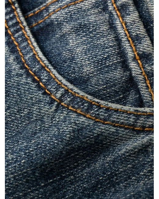 Etro Blue Jean À Logo Brodé