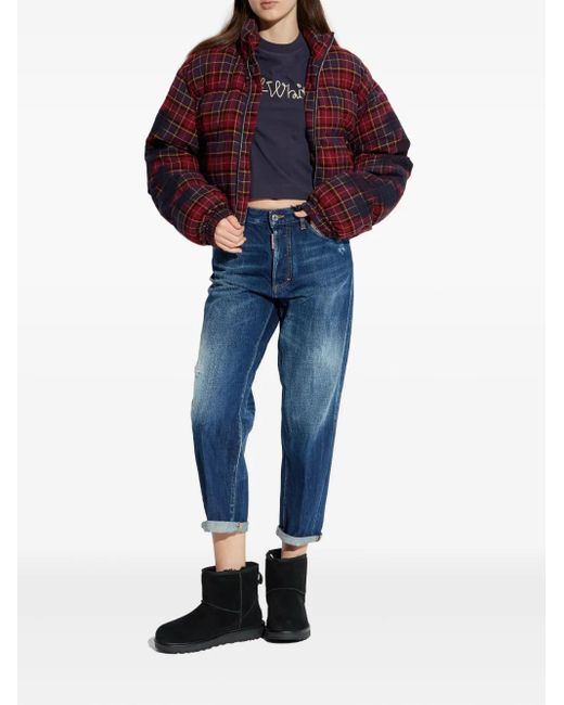 DSquared² Blue Distressed-Effect Jeans